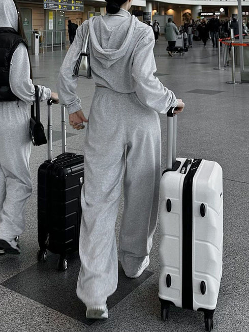 'June' Zip Up Hoodie and Pants Set - Celes Fashion